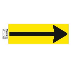 Non-slip adhesive PVC floor tape Arrow 30x10 cm - Yellow