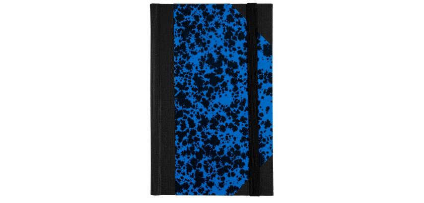 Carnet Marbre 170x110, 192 pages lignées - Bleu