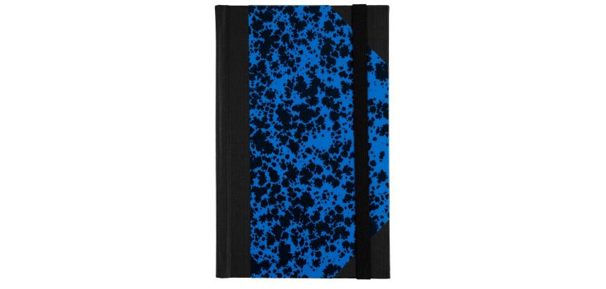 Carnet Marbre 170x110, 192 pages lignées - Bleu