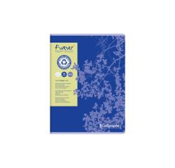 Cahier piqué FOREVER 24x32 cm 96 pages grands carreaux 70 g - Assortis