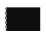 Rhodia Touch Watercolor Book, papier 100% coton grain satiné 300g - A4 paysage, 40 pages - Noir