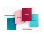Rhodia bloc agrafé COULEURS N°12 5/5 80 feuillets microperforés, couvertures assorties - Assortis
