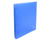 Classeur 4 anneaux plastifié Exacompta Chromaline A4 maxi - Dos 4 cm bleu