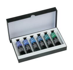 Ölfarben 6x20ml, Set Kobaltfarbtöne