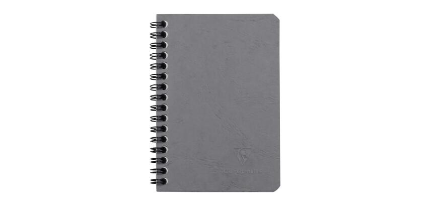 Cahier reliure intégrale Age Bag 9x14 100 pages ligné - Gris