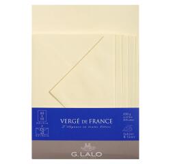 Ensemble Vergé de France 10 feuilles A5 et 5 enveloppes C6