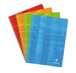 Cahier reliure intégrale 24x32 cm 100 pages grands carreaux - Assortis