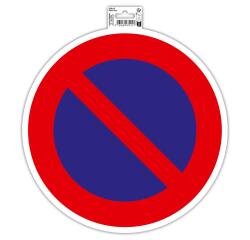 Zelfklevend bord parkeerverbod 30cm - Rood