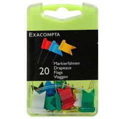 Doos met 20 vlagspelden - punthoogte 16mm - Geassorteerd