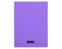 Cahier piqué 8000 POLYPRO A4 96 pages petits carreaux 90 g - Violet
