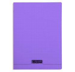 Cahier piqué 8000 POLYPRO A4 96 pages petits carreaux 90 g - Violet