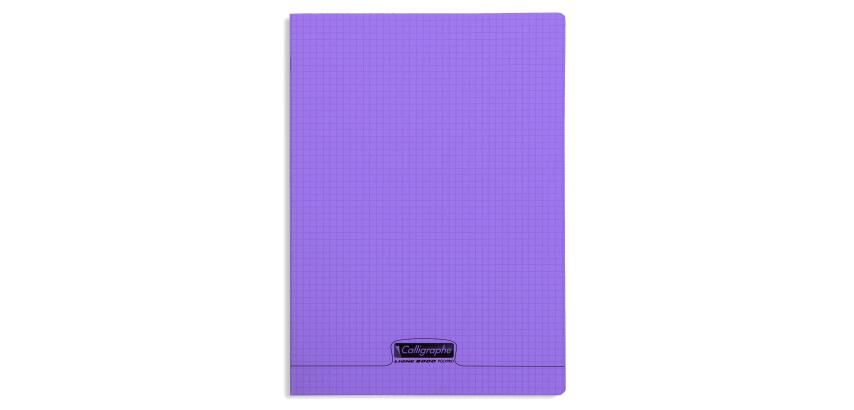 Cahier piqué 8000 POLYPRO A4 96 pages petits carreaux 90 g - Violet