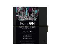 PaintON Noir carnet cousu 32F 14x14cm 250g - Noir