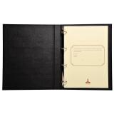 Reliure standard avec recharge 297X210 Livre d'inventaire 100 feuillets foliotés 80g + garde - Noir