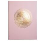 Gästebuch 100 Seiten gold, 27x22cm, Ellipse Grün