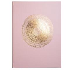 Ellipse Guest Book 100p Gold 27x22 - Pink