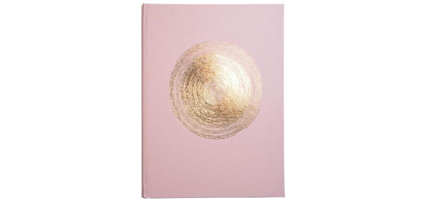 Guest book 100p gold 27x22 Ellipse grey