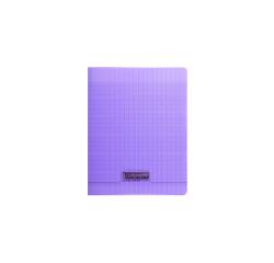 Cahier piqué 8000 POLYPRO 17x22 cm 60 pages grands carreaux 90 g - Violet