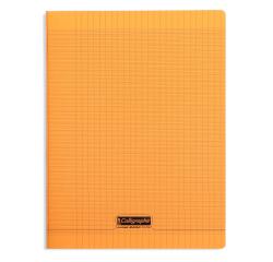 Cahier piqué 8000 POLYPRO 24x32 cm 192 pages grands carreaux 90 g - Orange
