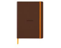 Rhodiarama carnet souple A5 160 pages ligné papier ivoire 90g fermeture élastique - Bronze