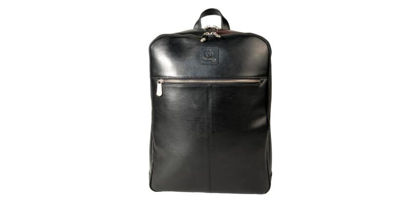 Exactive leather Backpack for Laptop blk - Black