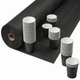 Nappe en rouleau papier damassé - 50x1,18m - Noir