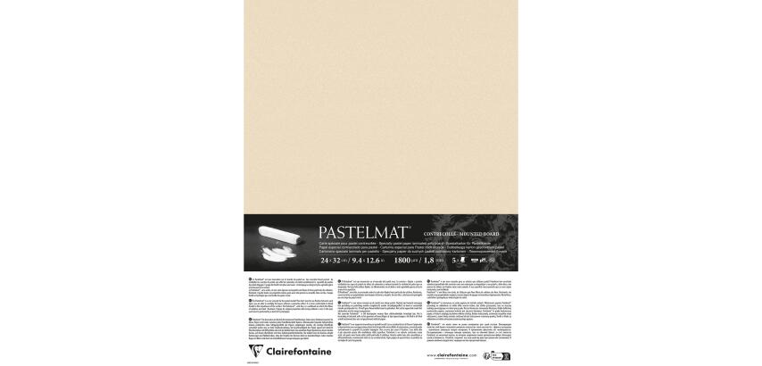 Pastelmat contrecollé 5 feuilles 24x32cm - Maïs