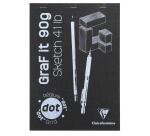 GraF'it dot bloc agrafé 80F A4 90g - Aléatoire