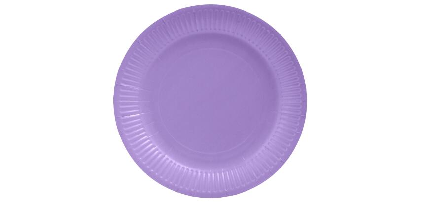 20 Assiettes en carton rondes, 23 cm