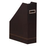 Rhodiarama porte-revues simili cuir italien 10x25x31 cm - Noir