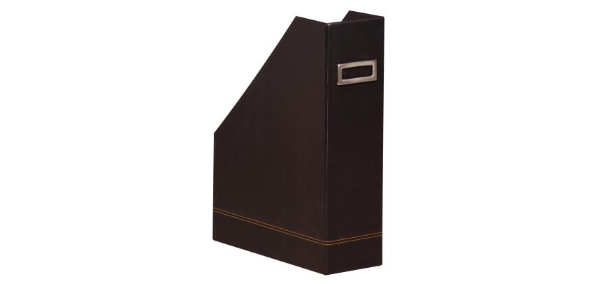 Rhodiarama Porte-revues, en similicuir, 10 x 25 x 31 cm