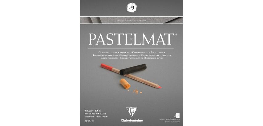 Pastelmat bloc collé 12F 24x30cm 360g n°9
