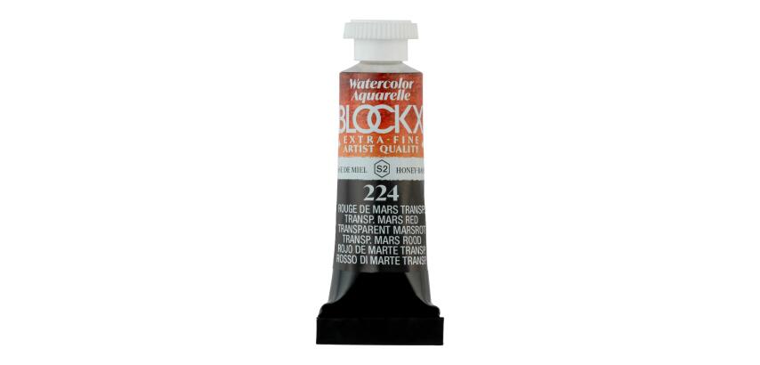Aquarellfarbe, Marsrot transparent - Tube 5ml - Marsrot transparent
