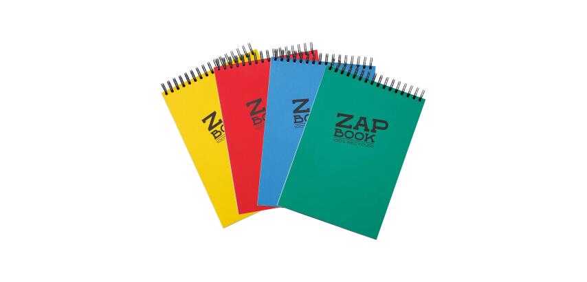 Zap Book bloc spiralé 160F A4 80g - Assortiment mixte