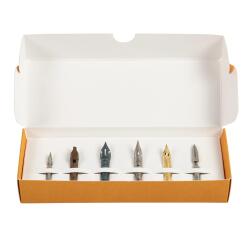 Coffret 6 plumes de calligraphie