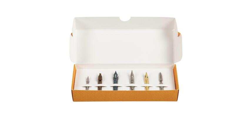 Coffret 6 plumes de calligraphie
