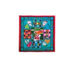 100% silk square - 90x90cm South Window - White