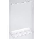 Exacompta A6 Stand-up Sign Holder - Crystal