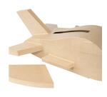 Plane Shaped Letter Box 55x53x20cm - Kraft