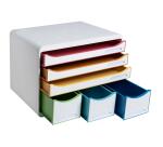 Individuele box met 6 laden Store-Box Black Office