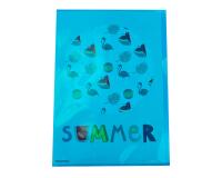 Sachet de 100 pochettes coin polypropylène lisse Premium - A4 - Couleurs assorties