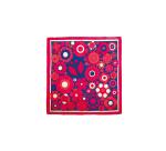 Square 100% silk - 90x90cm Peace - White