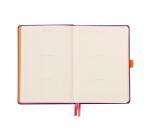 Rhodiarama Goalbook rembordé rigide A5 240 pages dot papier ivoire 90g - Violet