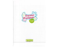 Cahier Travaux Pratiques piqué 8000 POLYPRO A4 192 pages grands carreaux + uni 90 g - Incolore