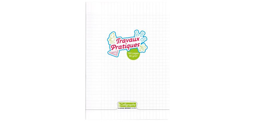 Praktijkwerkboek gestoken 8000 POLYPRO A4 192 pagina's grote ruiten + effen 90 g - Kleurloos