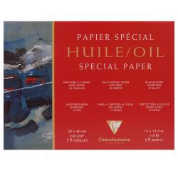 Papier Huile bloc collé 4 côtés 15F 30x40cm 240g