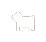 Symbool 12cm, Beer. - Wit
