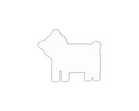 Bear Symbol 12cm - White