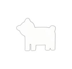 Symbole ours 12cm - Blanc