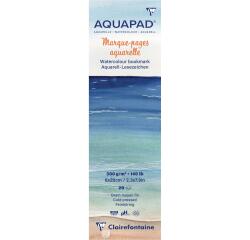 Block-Lesezeichen Aquapad, Aquarell, 6x20 cm, 20 Blatt 300g